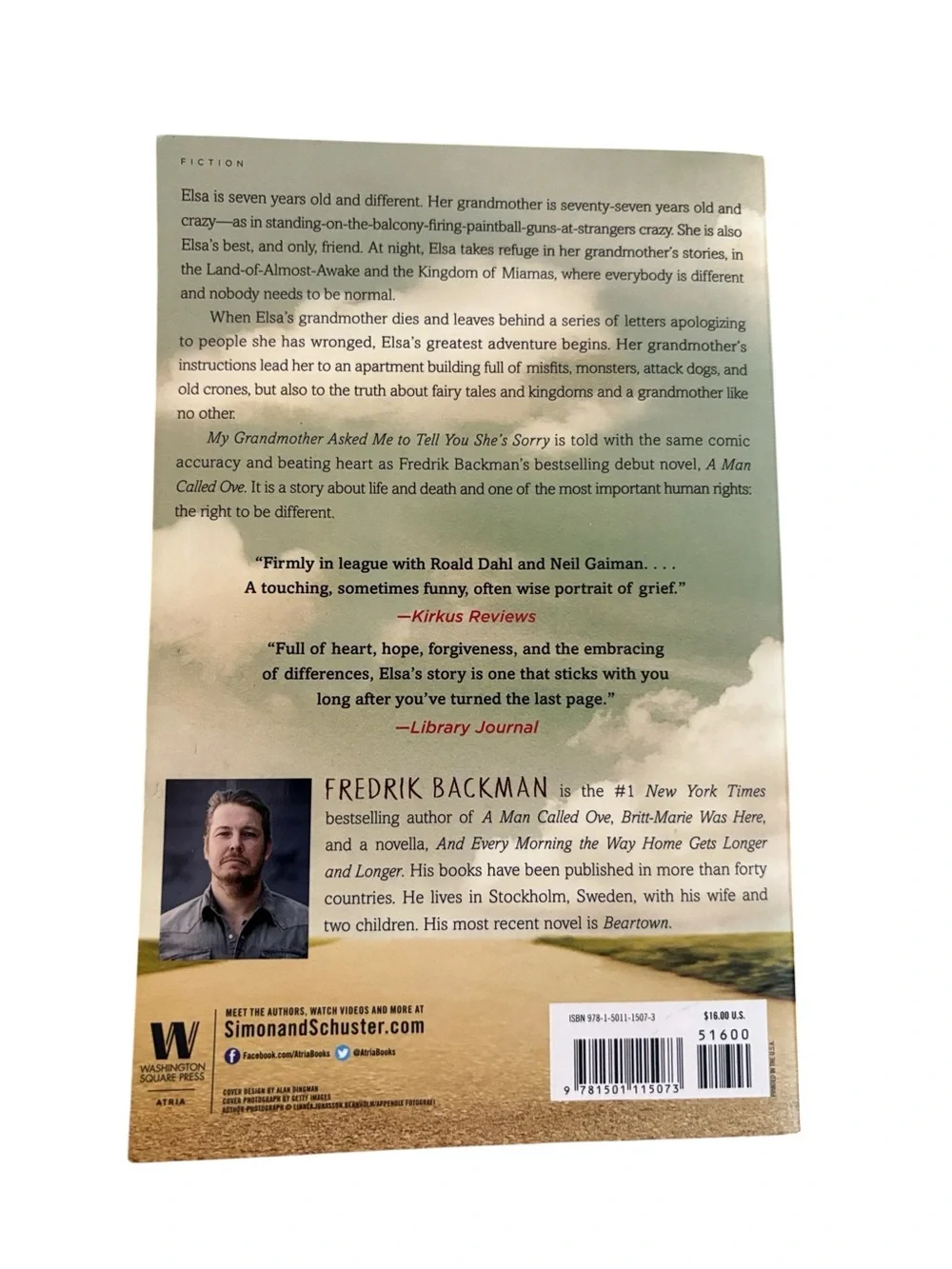 My Grandmother Asked Me to Tell You She’s Sorry by Fredrik Backman Paperback